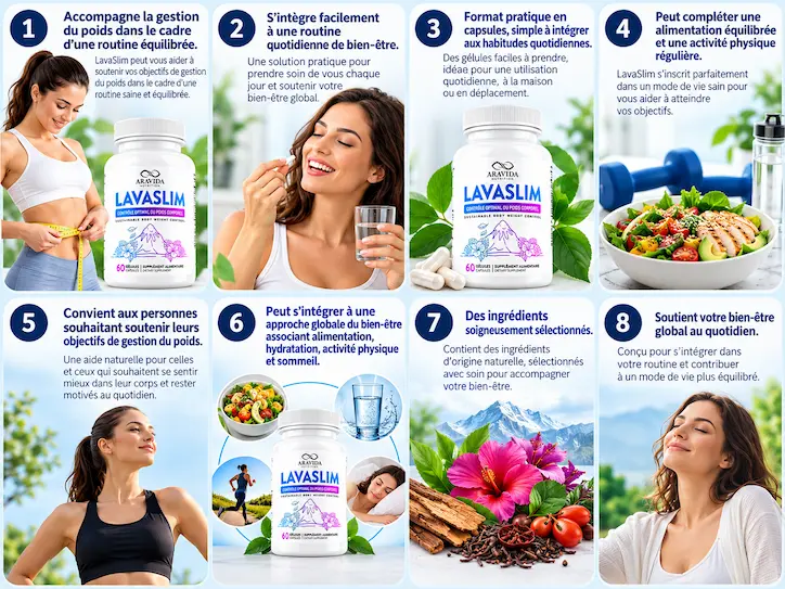 LavaSlim Benefits Infographic